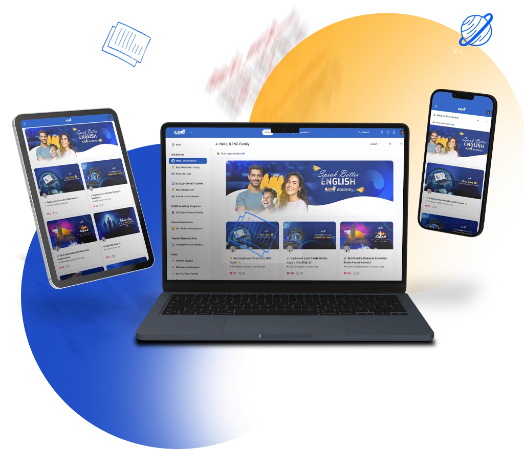 Interface de la plateforme d'apprentissage ILENG academy.